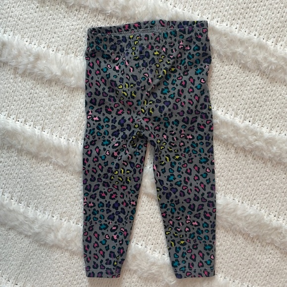 Garanimals 3 pc Animal print leggings & black long sleeve top baby girls 18 M - Picture 9 of 16